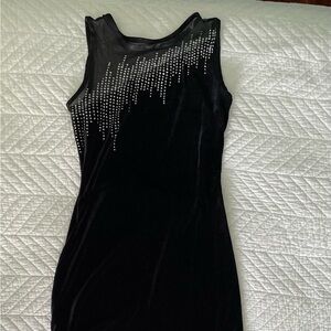 Morgan & Co. Glam Black Velvet Rhinestone Sparkle